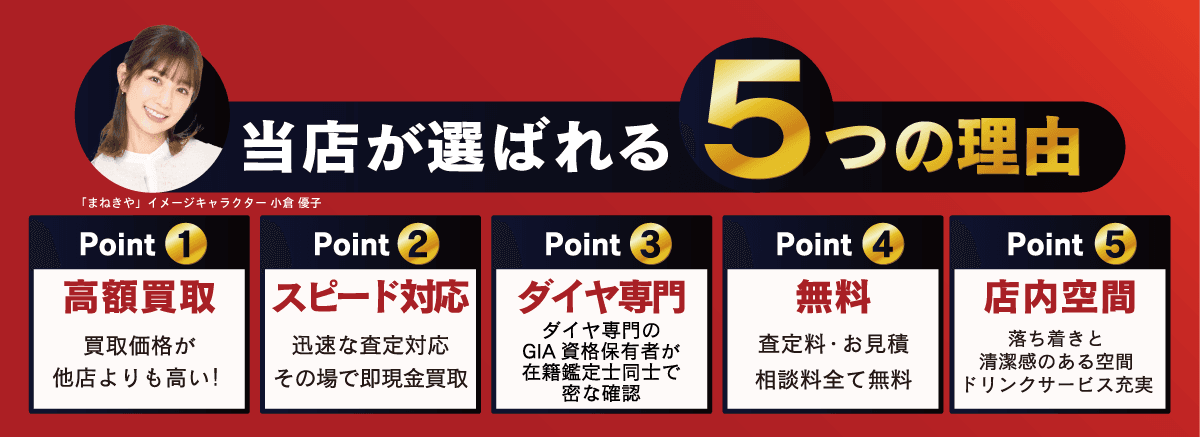当店が選ばれる5つの理由